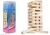 54 Pieces Solid Pinewood Tumbling Stacking Tower Game Blocks Game for House Parties Truth and Dare Game Tumbling Tower Wooden Blocks with Fun Games for Kids, Adults, Friends and Family Age 3+