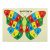 Wooden Colorful Butterfly Shape Capital Alphabet Puzzle Board With Knobs – Perfect Learning & Educational Pegged Puzzles for Kids