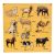 Wooden Colorful Domestic Animals Puzzle with Knobs Educational Board for Kids with Knobs Puzzle- Perfect pegged Puzzles for Kids